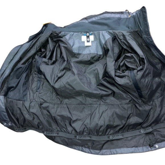 Columbia Omni Tech 3 In 1 Interchange Ski Jacket Women Charcoal Grey Purple Sz L - Picture 7 of 16